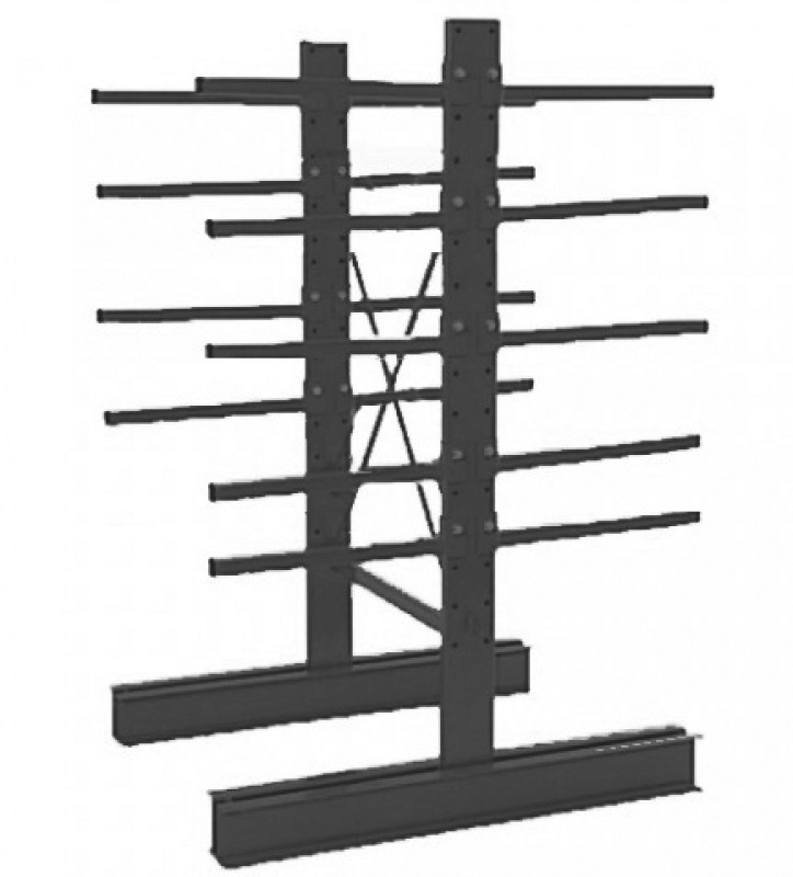 Dubbelzijdig - voet + 8 draagarmen